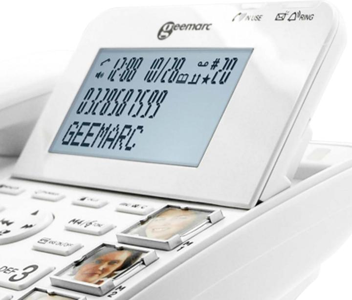 Actual product image Geemarc AMPLIDECT COMBI-PHOTO 295 Corded telephone for senior citizens Answering machine, photo keys
