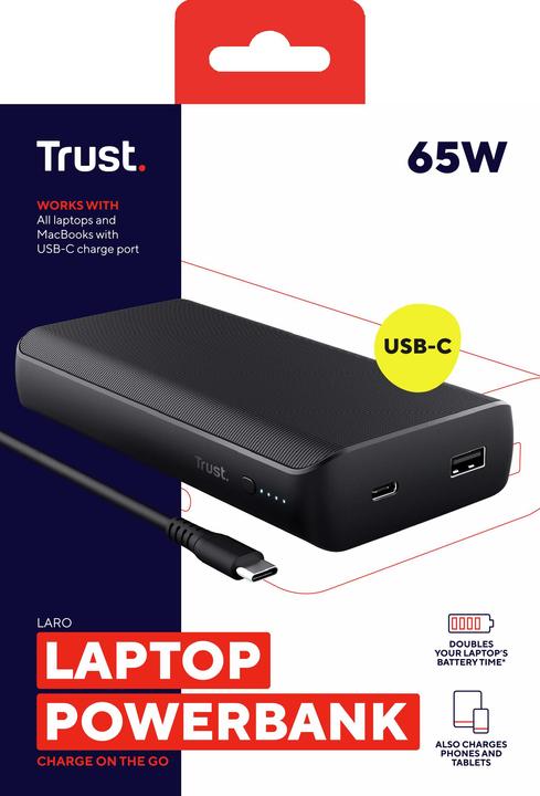Actual product image Trust Laro Laptop (20000 mAh, 65 W, 65 Wh)