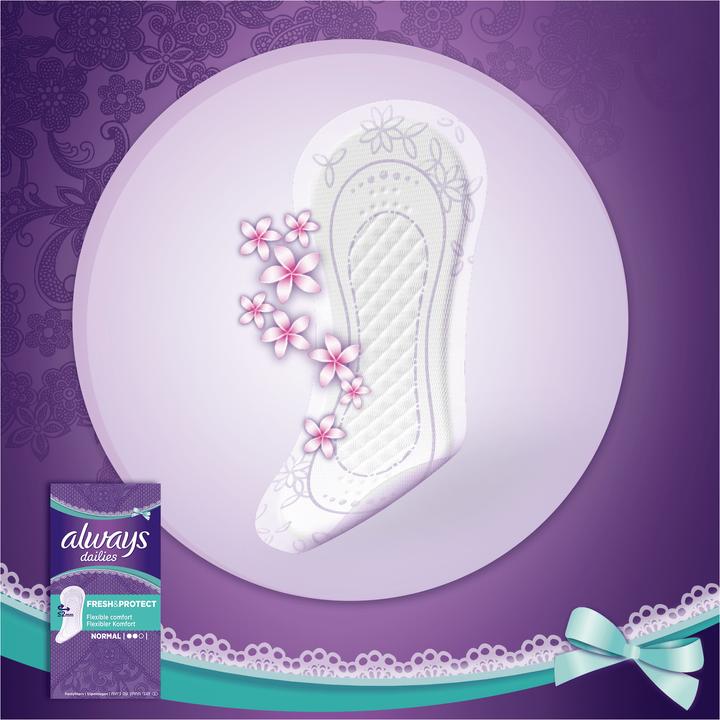 Actual product image Always Dailies Fresh&Protect (56 x, Sanitary pads)