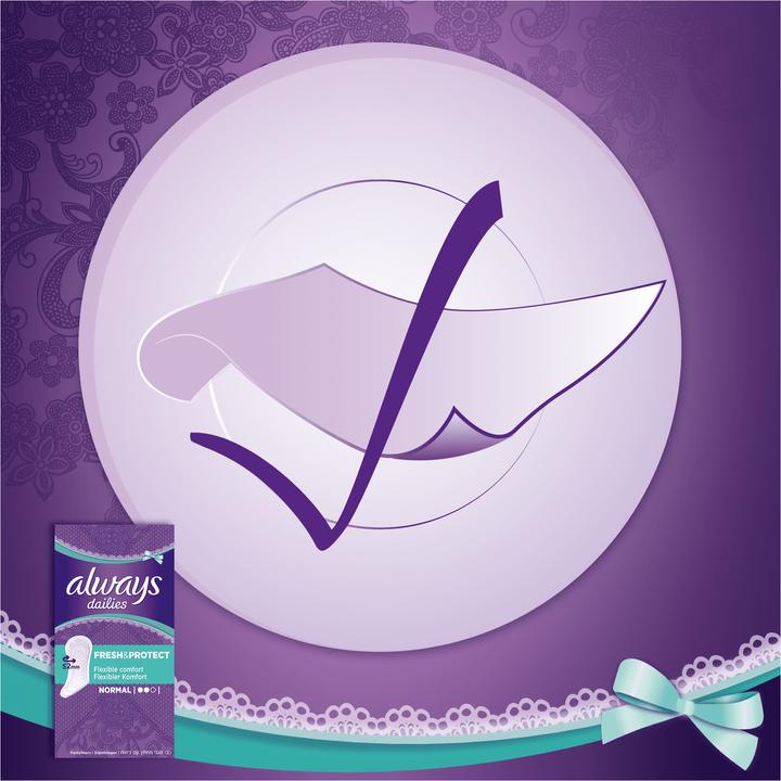 Actual product image Always Dailies Fresh&Protect (56 x, Sanitary pads)