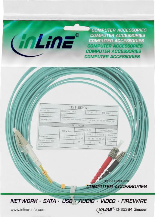 Immagine prodotto InLine Cavo LWL Duplex (CAT6, 15 m)