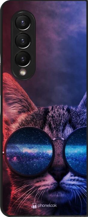 Actual product image PhoneLook Cover Red Blue Cat Glasses (Samsung Galaxy Z Fold4)