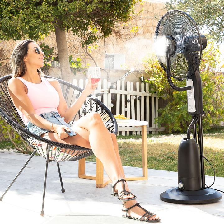 Actual product image InnovaGoods Pedestal fan and nebuliser with remote control Mistinn 90 W 2.8 L (52.10 dB)
