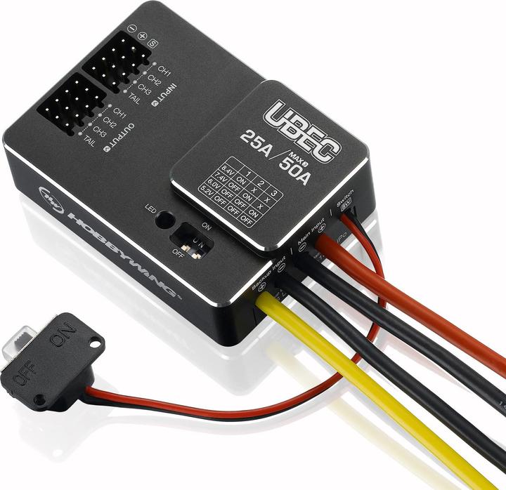 Actual product image Hobbywing BEC 25A UBEC regulator for 3-18s