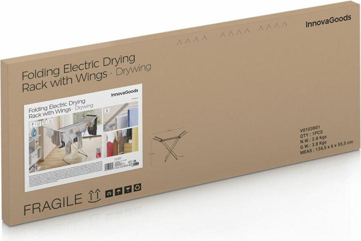 Actual product image InnovaGoods Clear electric clothes horse