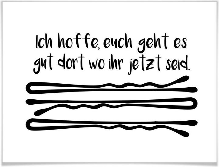 Produktbild Trenddeko Ich hoffe euch geht es gut (30 x 24 cm)