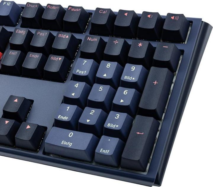 Produktbild Ducky One 3 Cosmic Blue Gaming Tastatur, RGB LED - MX-Blue (DE, Kabelgebunden)