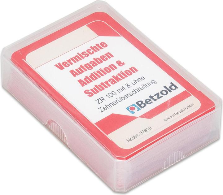 Actual product image Betzold Addition/Subtraction, ZR 100 - Magic Cylinder Card Set (German)