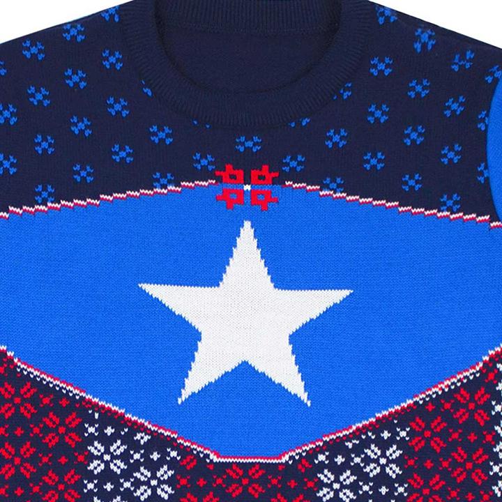 Produktbild Captain America Sweatshirt weihnachtliches Design (S)