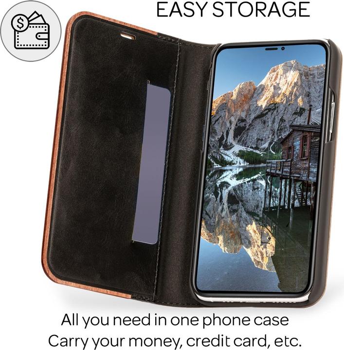 Produktbild Nalia Echt Holz Flipcase (Apple iPhone 13 Pro Max)