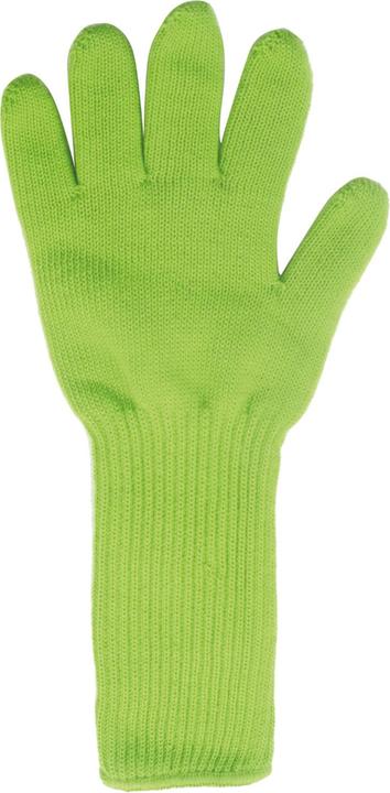 Actual product image M & B Oven glove with long shaft, lime (70% Nomex, 30% Kevlar)