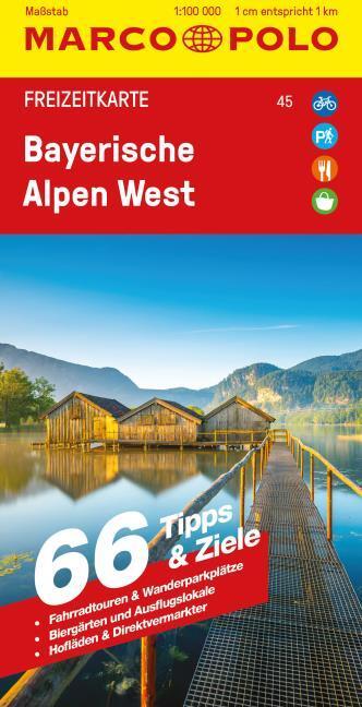 Produktbild Freizeitkarte 45 Bayerische Alpen West 1:100.000