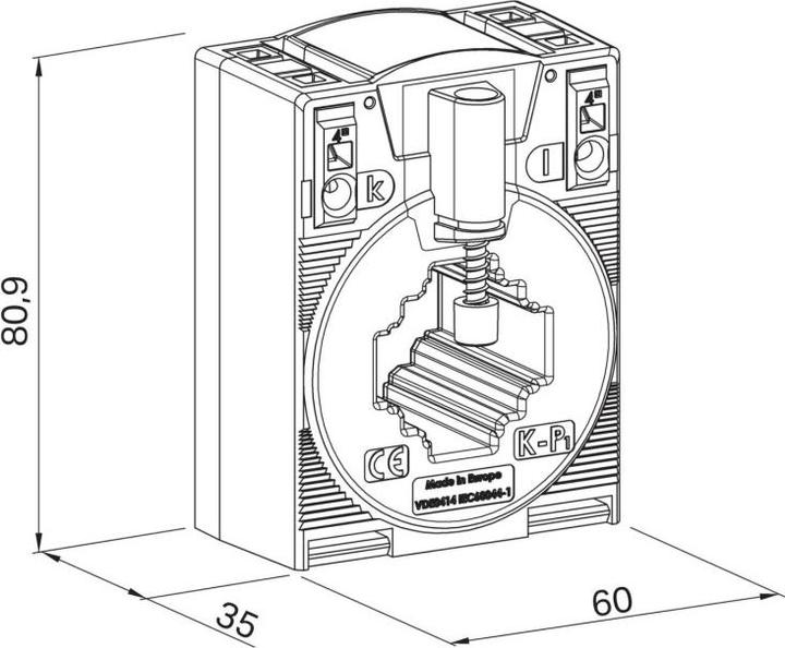 Produktbild Wago Kontakttechnik Aufsteck-Stromwandler 855-301/600-1001