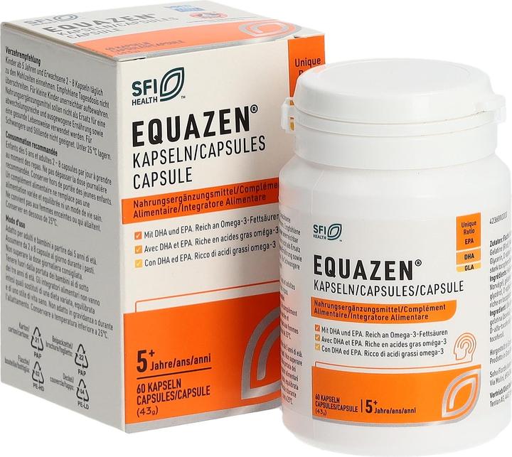 Nährwerte und Zutaten Equazen IQ Equazen Kapseln/Capsules/Capsule Ds 60 Stk (60 Stück, Kapseln, 71 g)