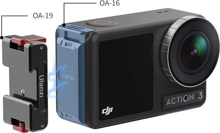 Produktbild Ulanzi OA 16 DJI OSMO ACTION 3 Quick Release Metal Battery Lid (Osmo Action 3)