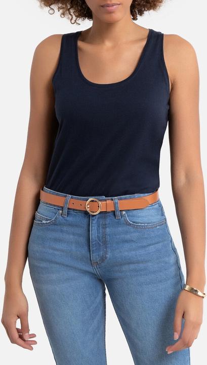 Actual product image La Redoute Collections Sleeveless top with swimmer back (L)