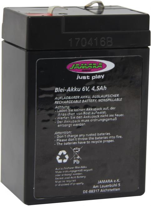Produktbild Jamara Akku Rideon 6V 4,5Ah Blei Kiddy Jaguar (6 V)