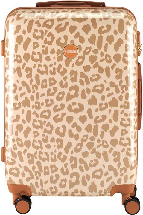 Princess Traveller Leopard - Reiskoffer - CrÃ¨me/Taupe - M - 66cm (107 l)