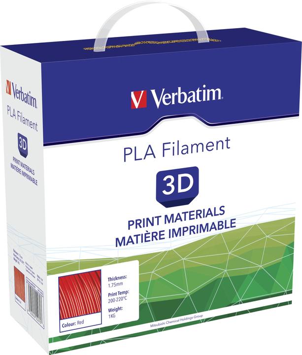 Image du produit Verbatim Filament (PLA, 1.75 mm, 1000 g, Rouge)