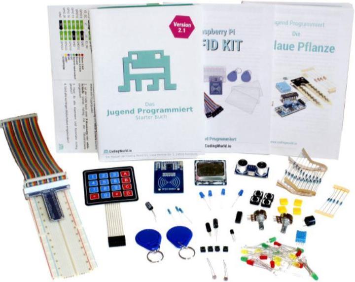 Immagine prodotto Coding World Mega Starter Kit di programmazione giovanile per Raspberry Pi (Kit elettronica)