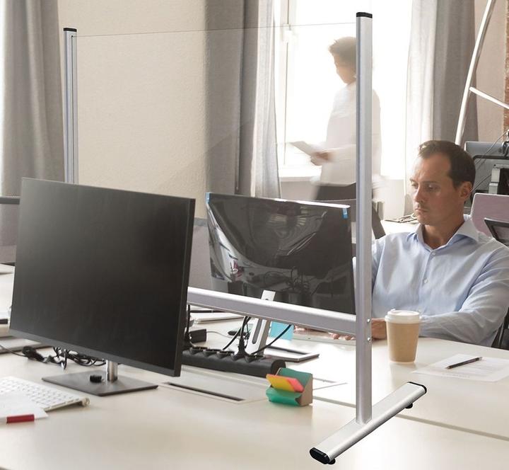 Actual product image Franken Counter and Desk Divider with Window Acrylic (80 x 65 cm)