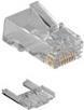 Image du produit Connecteur modulaire RJ45 (8P/8C) CAT6 pour câble rond à conducteurs rigides ou souples. Convient