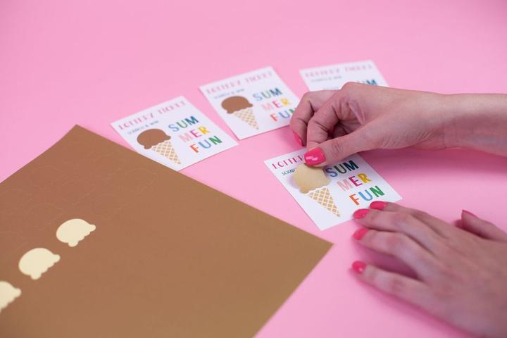 Actual product image Silhouette Paper stickers