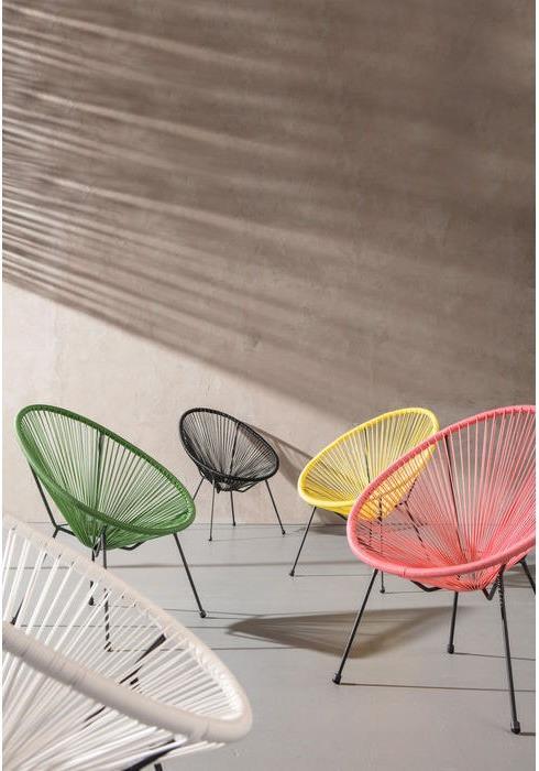 Image du produit Designlife Fauteuil Acapulco jaune