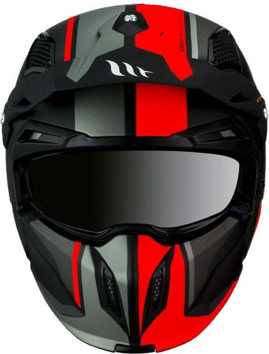 Produktbild MT Helmets motorrad-crosshelm mit abnehmbarem kinnteil und umwandelbarem visier streetfighter sv twin c5 (ece (64 cm, XXL)