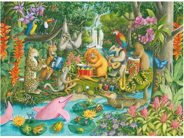 Actual product image Ravensburger Puzzle The Jungle Orchestra, 100pcs XXL (100 pieces)