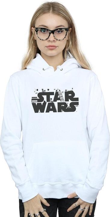 Immagine prodotto Star Wars Minimalist Logo Felpa con Cappuccio Donna (L)