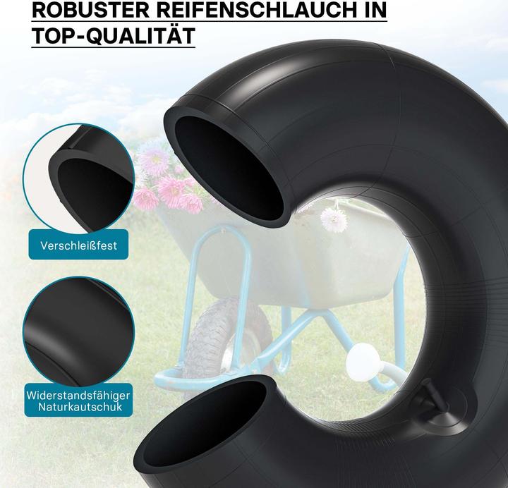 Image du produit Wiltec Chambre à air pour pneu de tracteur à pelouse 18x6.50/7.50/8.50/9.50-8 20x8.00/10.00-8 avec valve dr (Tondeuse à gazon, Pièces de rechange pour machines de jardinage)