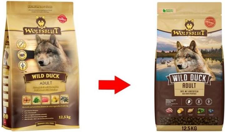 Actual product image Wolfsblut Wild Duck (Adult, 1 pcs., 12500 g)