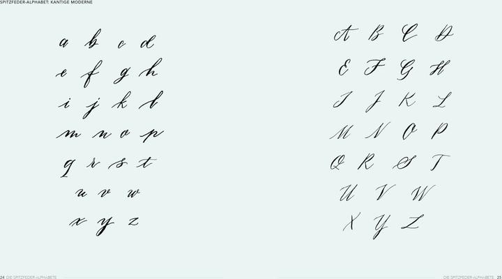 Produktbild Kalligrafie – Alphabete für jeden Anlass (Deutsch, Natascha Safarik, 2020)