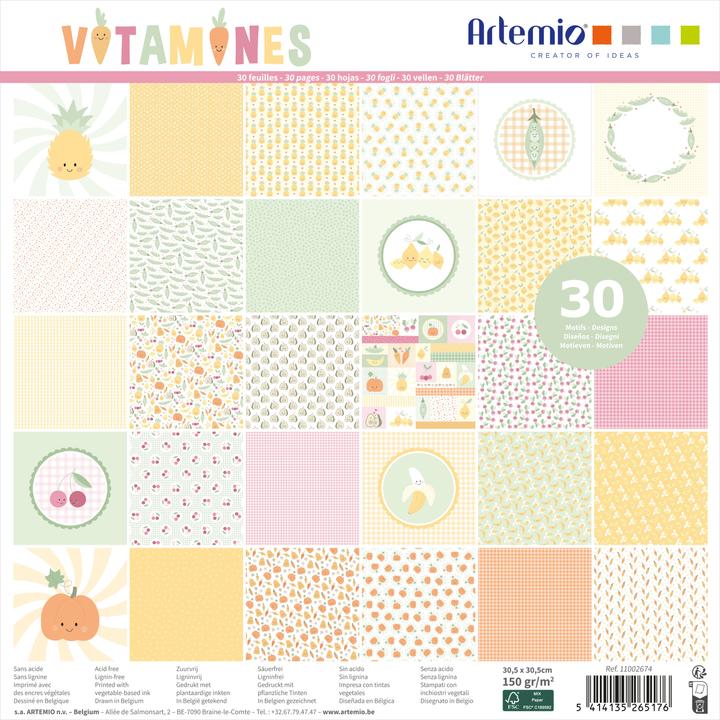 Image du produit Artemio Scrapbook-Block "Vitamine" (150 g/m²)