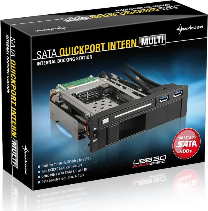Produktbild Sharkoon SATA QuickPort Intern Multi, 2.5/3.5" SATA