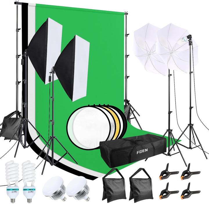 FGen Kit de studio photo Softbox