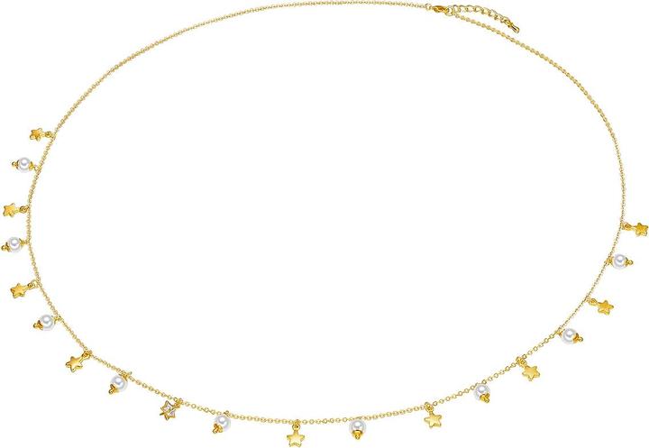 Immagine prodotto Lulu & Jane Donna Star Metal Alloy Shell Core Pearl Yellow Gold 80,0 cm Catena Base + 5,0 cm Estensione - 29 (Lega metallica, 80 - 85 cm)