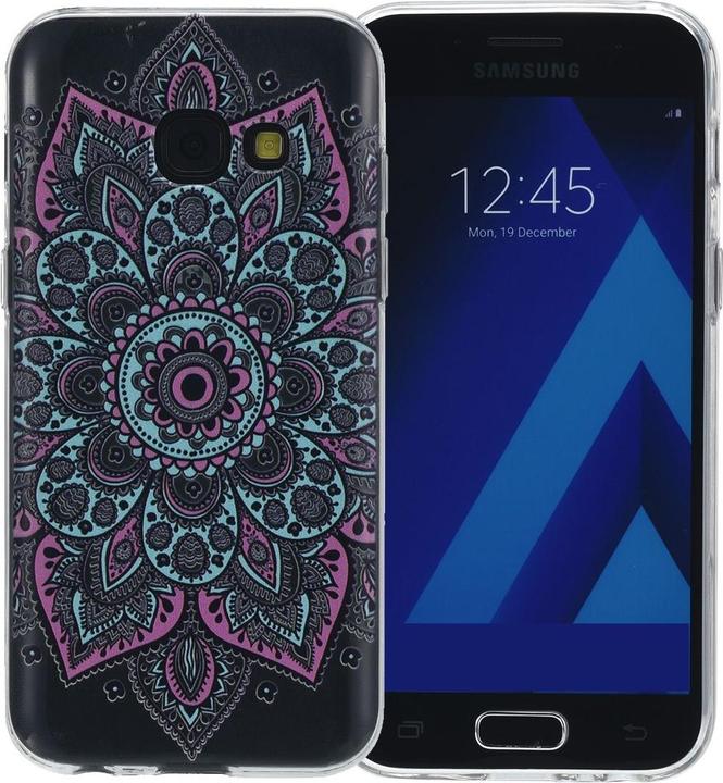 Produktbild König Design Henna Cover für Samsung Galaxy J3 2016 Case Schutz Hülle Silikon Tattoo Bunt Neu (Samsung Galaxy J3 (2016))
