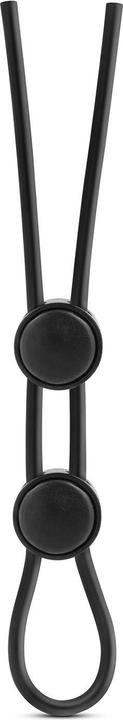 Actual product image Blush Stay Hard Double Loop Cock Ring Black (10.50 cm)