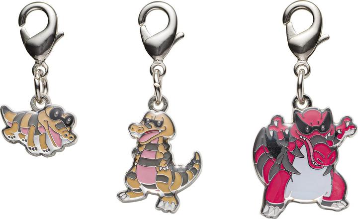 Immagine prodotto Pokémon Pokemon Center - Portachiavi Sandile, Krokorok, Krookodile - 3 pezzi