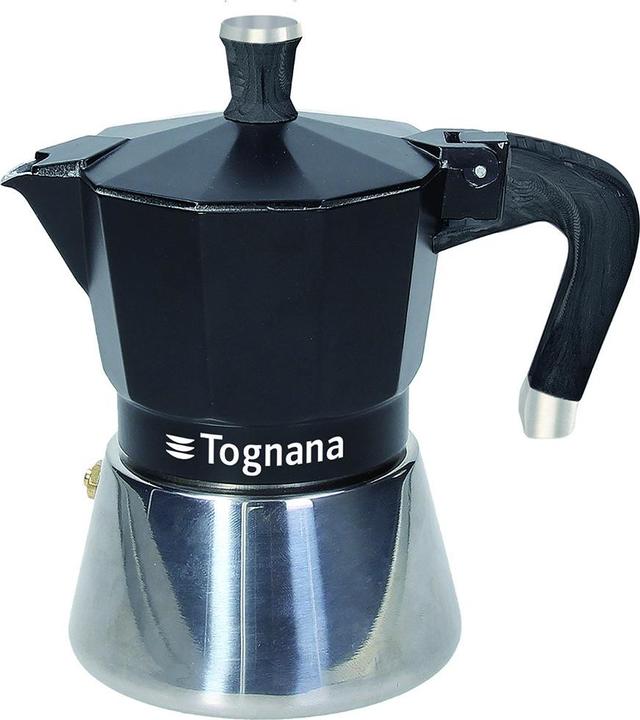 Image du produit Tognana Porcellane WS43003SPHA, Pot à moka, 0,18 l, Noir, Argent, Aluminium, 3 tasses, Sphera (3 T.)