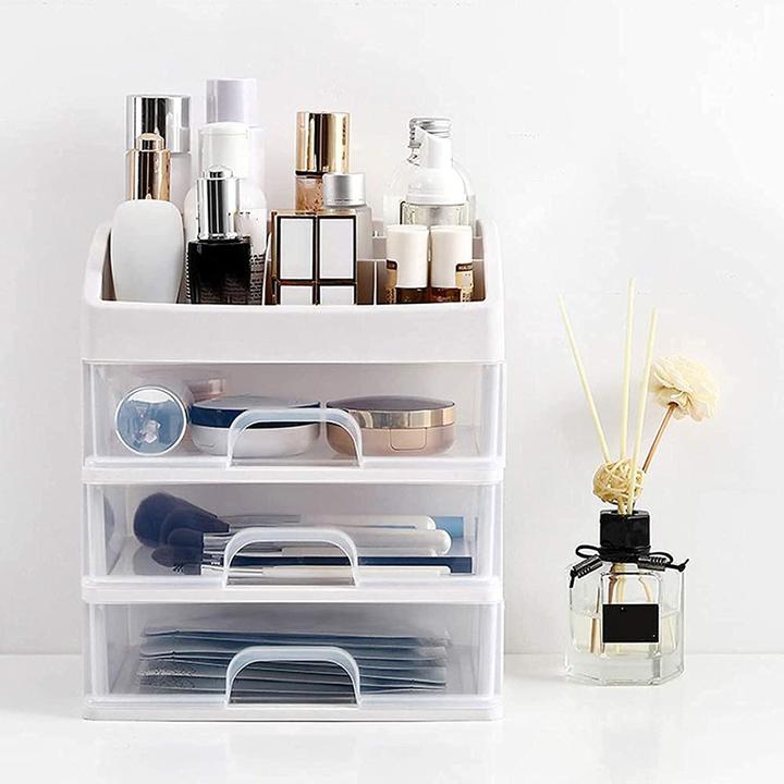 Actual product image JTI Make-up storage, 3 drawers - White