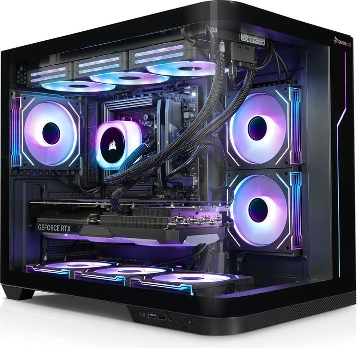 Actual product image Kiebel Gaming PC Panorama Intel Core i9-12900KF, 32GB DDR5, NVIDIA RTX 4070 12 GB, 2TB SSD, Windows 11 (Intel Core i9 12900KF, 32 GB, 2000 GB, GeForce RTX 4070)