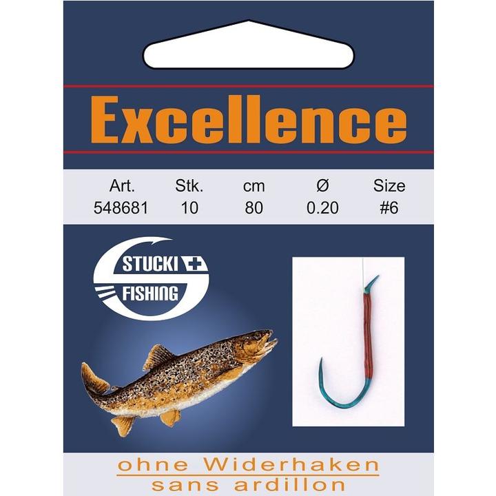 Image du produit Stucki Fishing Excellence Crochets collés sans ardillon