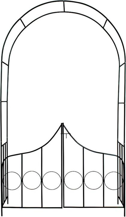 Produktbild tectake Rosenbogen mit Tür (240 cm, 140 cm)