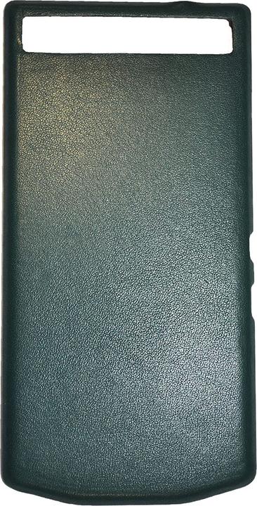 Actual product image BlackBerry PD Leather Battery Door Cover P'9982 june bug green (Blackberry Porsche Design P9982)