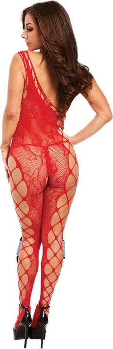 Image du produit Baci XGEN Bodystocking Off The Shoulder - Red (One Size UK 2-14) - Flirtant et jouant Off-The-Should (Taille unique)