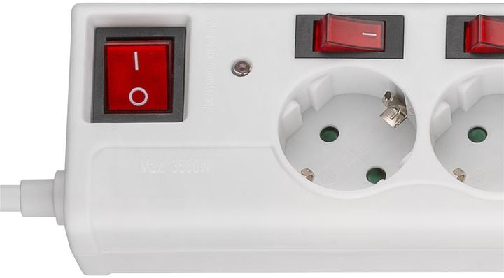 Produktbild Goobay Steckdosenleiste (6 x, CEE 7/3, 1.40 m)