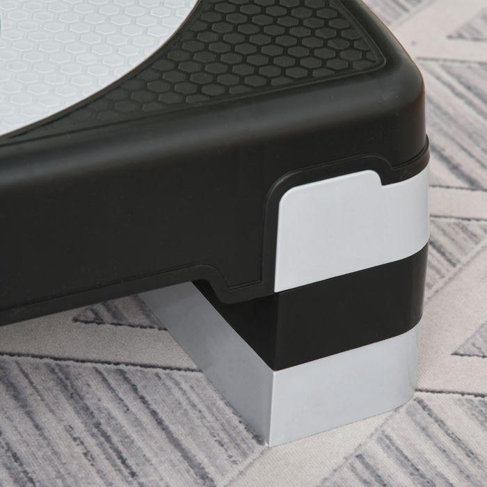 Produktbild Swisshandel24 Steppbrett Aerobic-Stepper höhenverstellbar mit 3 Stufen (10/15/20 cm) Fitness Heimtrainer Belastbar